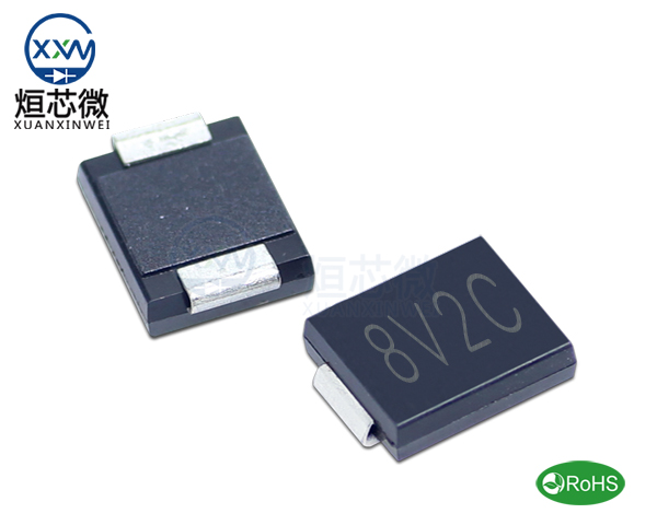 1.5SMC8.2CA參數,TVS二極管1.5SMC8.2CA瞬態抑制二極管
