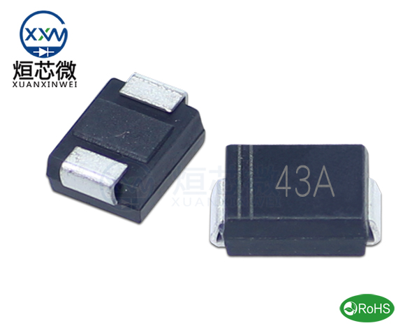 P6SMB43A參數(shù),TVS二極管P6SMB43A瞬態(tài)(變)抑制二極管